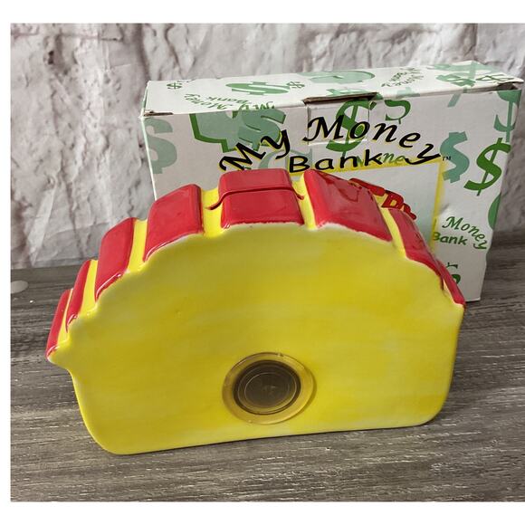 NOS 2005 Ceramic Lottery Money Coin Bank Hand Painted - Picture 4 of 7